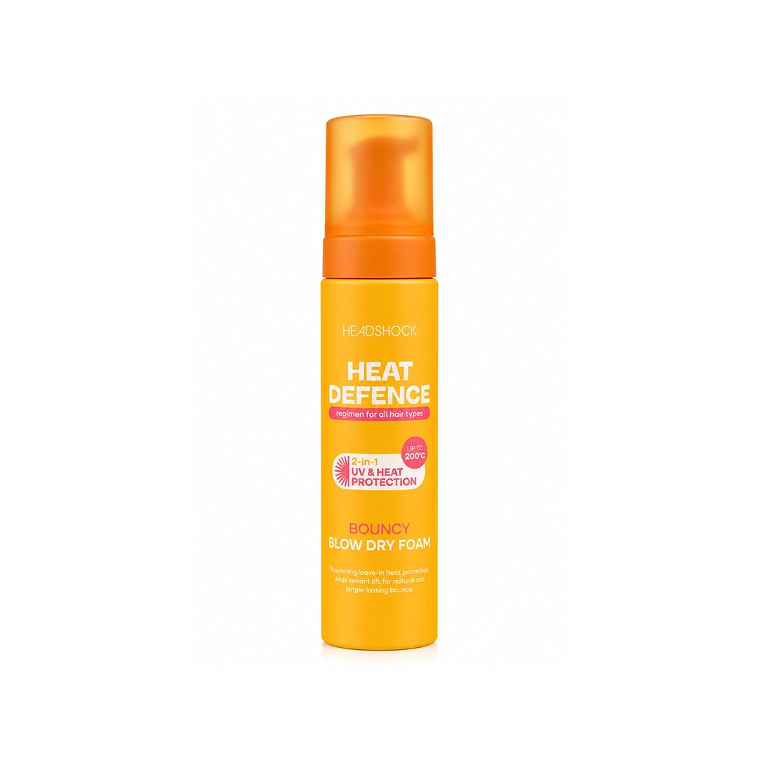 Headshock Heat Defence 2in1 UV & Heat Protection Bouncy Blow Dry Foam 200ml