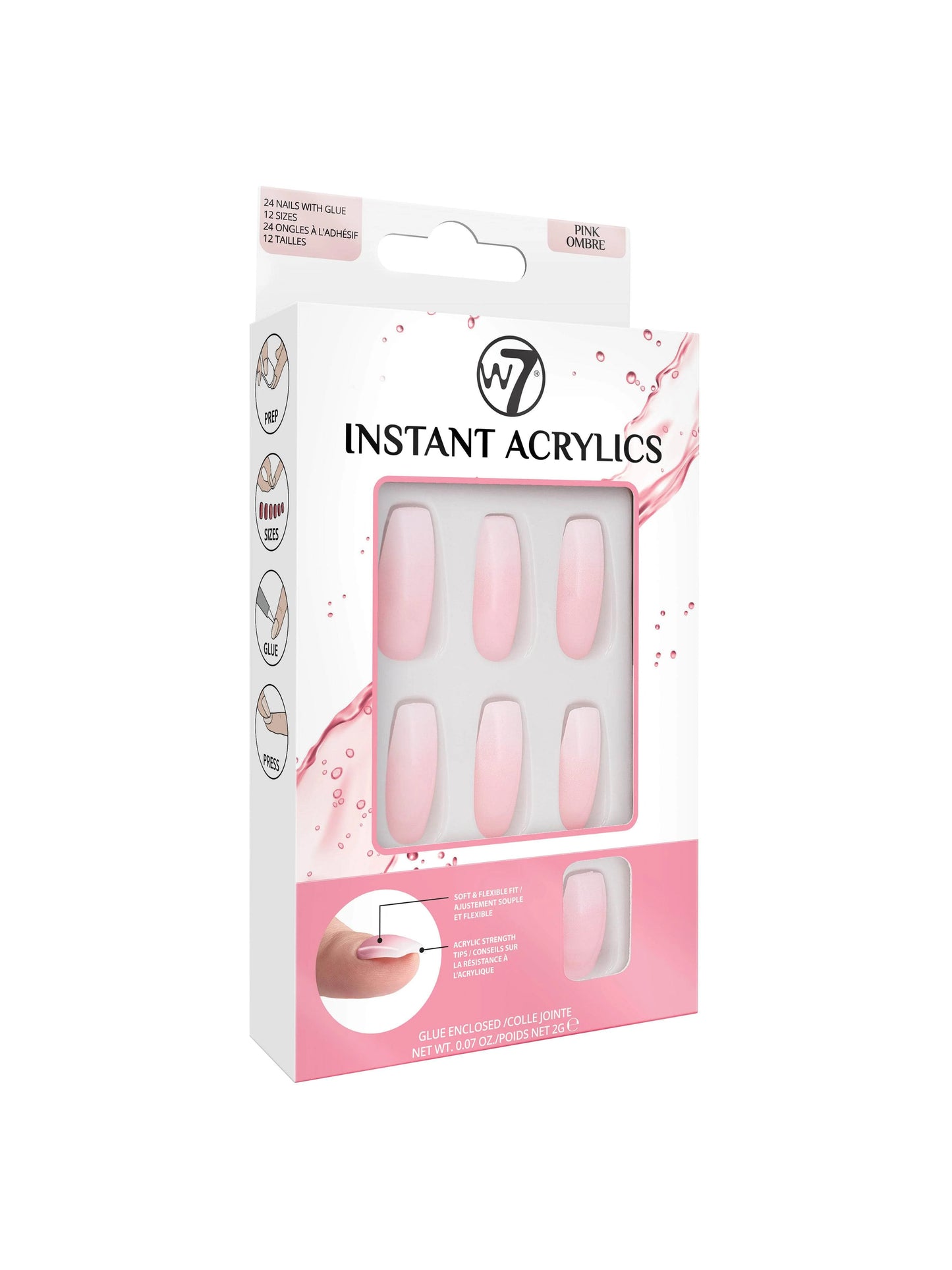 W7 Instant Acrylics Pink Ombre