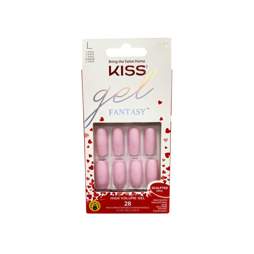 Kiss Gel Fantasy 28 Long Length Nails 86684