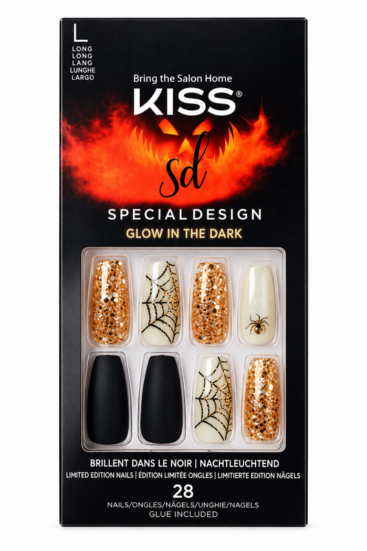 Kiss Special Design 28 Nails 87739 Gold Web