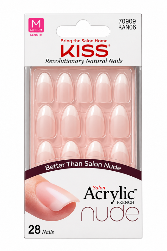 Kiss Acrylic French Nude Nails 70909