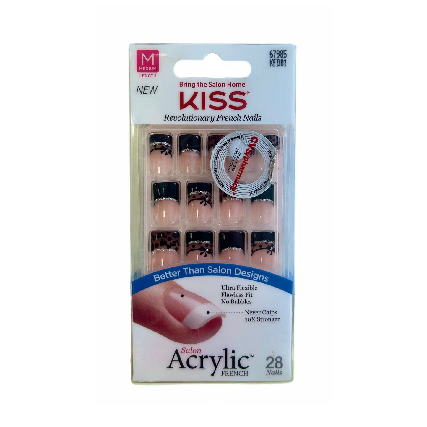 Kiss Acrylic French Nails 67985 Brown Tip