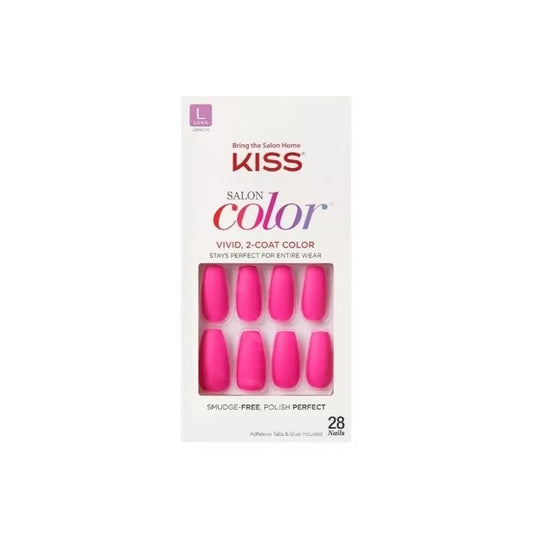 Kiss Salon Color 77973 Pink 28 Nails