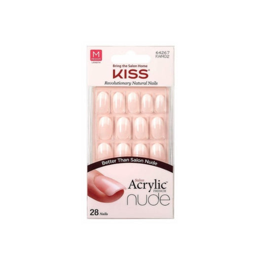 Kiss Acrylic French Nude Nails 64267 KAN02