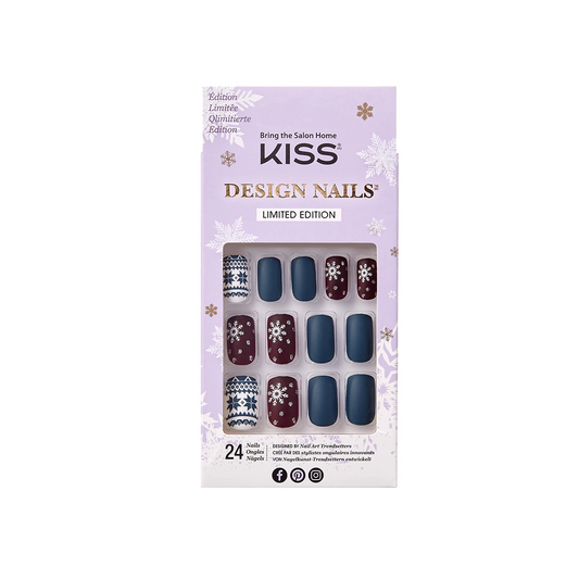 Kiss Design 24 Nails 82702 Snowflake KDN03X