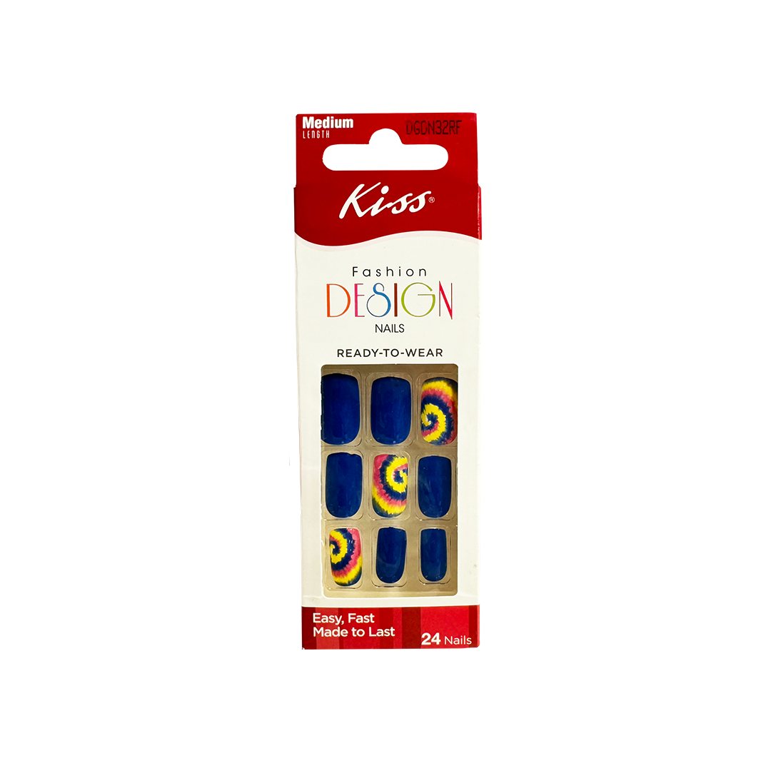 Kiss Fashion Design 24 Medium Nails DGDN32RF