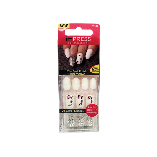 Kiss Gel 30 Nails Flash Mob White Love 62306