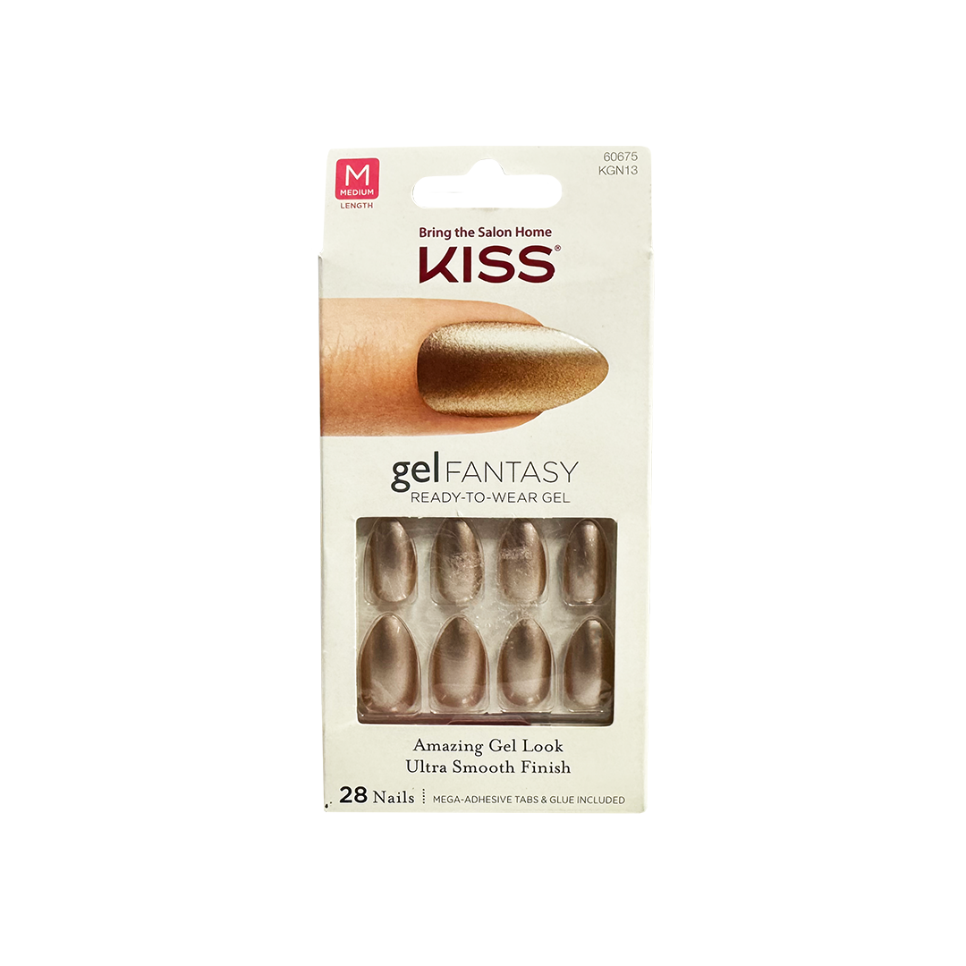 Kiss Gel Fantasy Nails 60675 KGN13 Gold Metallic