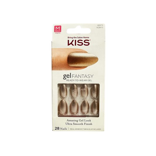 Kiss Gel Fantasy Nails 60675 KGN13 Gold Metallic