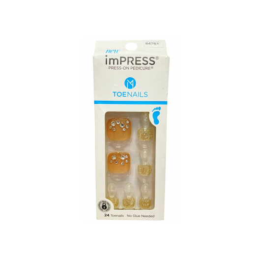 KISS IMPRESS TOENAILS 84761 LAZY DAYS