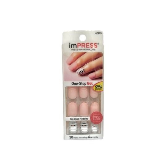 Kiss Gel Impress Nails 67983 Pink Silver