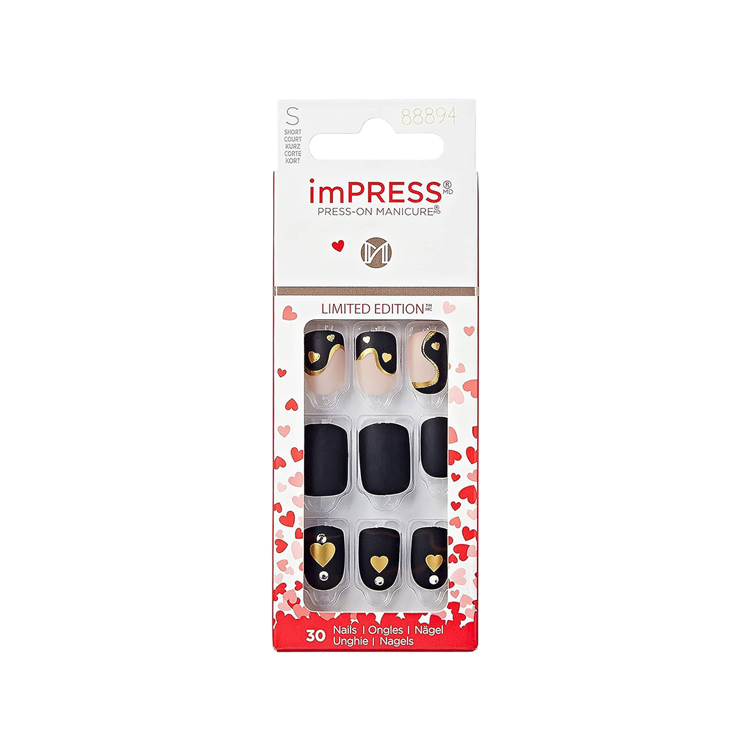 Kiss Impress 30 Short Nails Heart Beat 88894