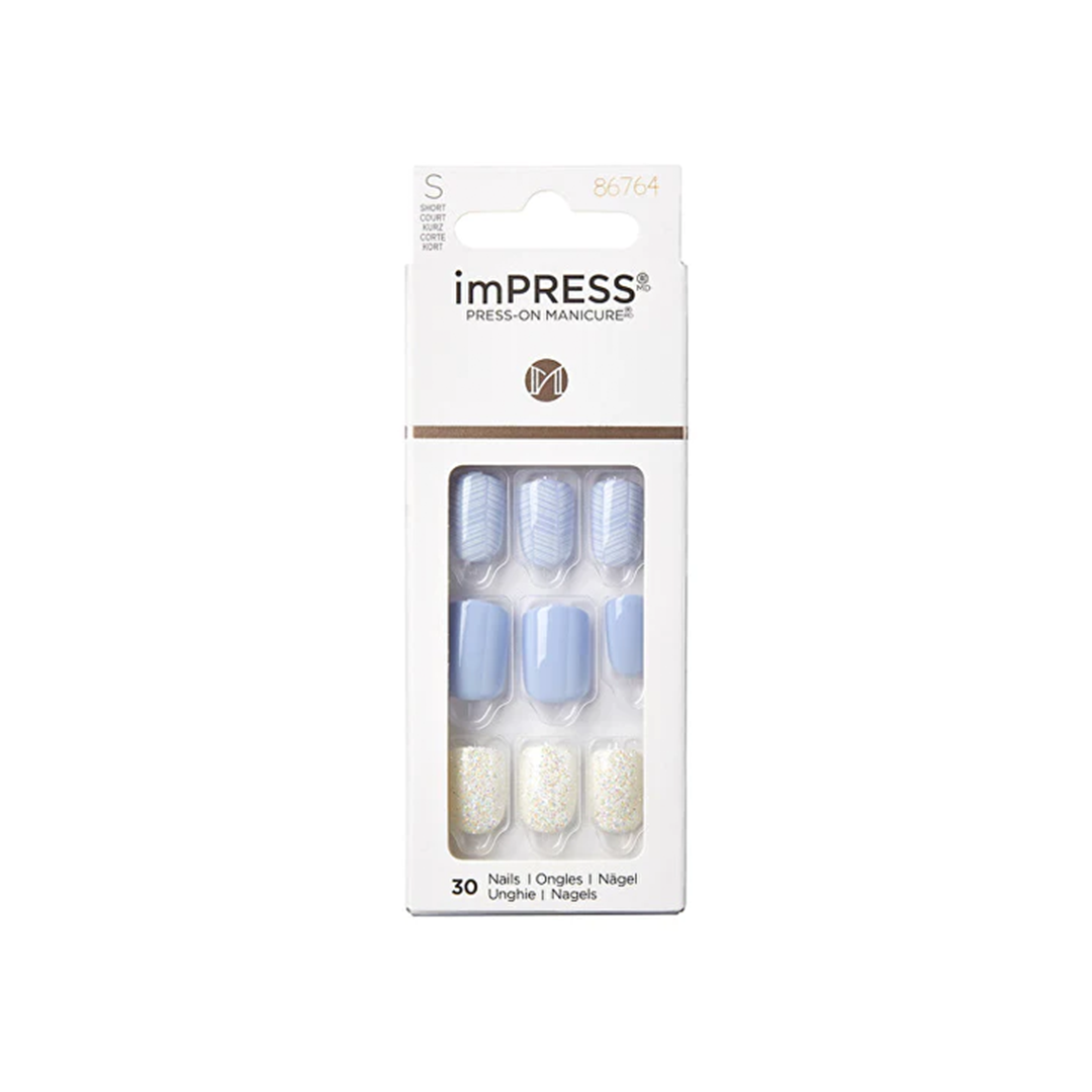 Kiss Impress 30 Short Nails Lavender Whisper 86764