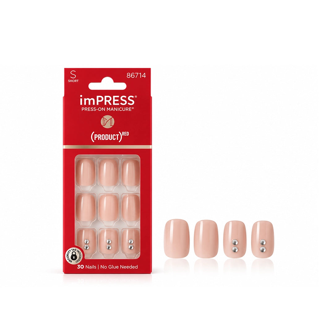 Kiss Impress 30 Short Nails (Product) Red 86714