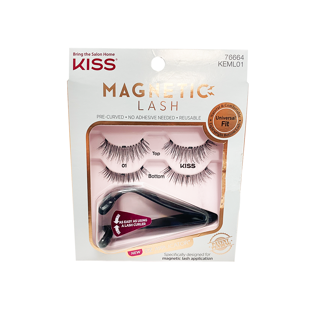 Kiss Magnetic Lash False Eyelashes 76664 With Eyeliner