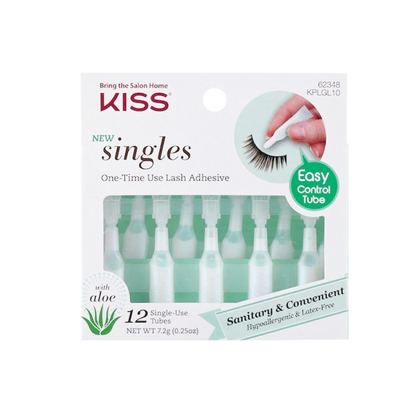 Kiss Singles One Time Lash Adhesive with Aloe – Beauty Outlet