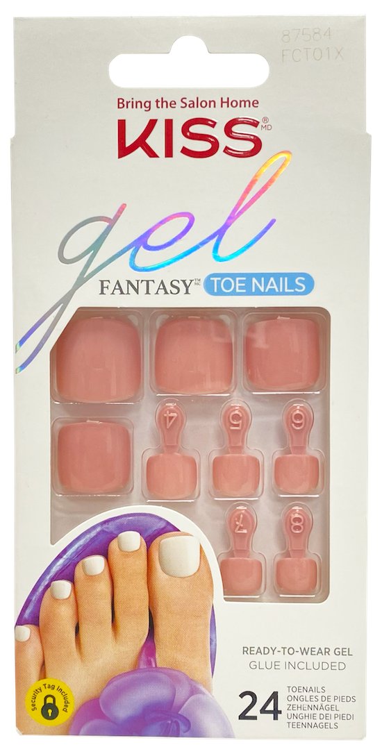 Kiss Gel Fantasy Toe Nails 87584