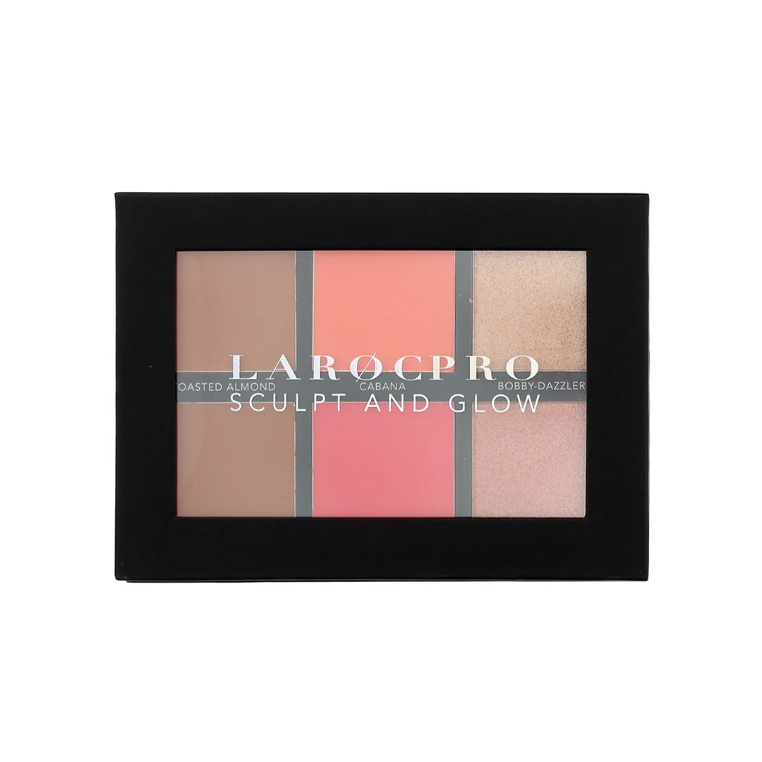 LaRoc Pro Highlighter Palette Sculpt And Glow
