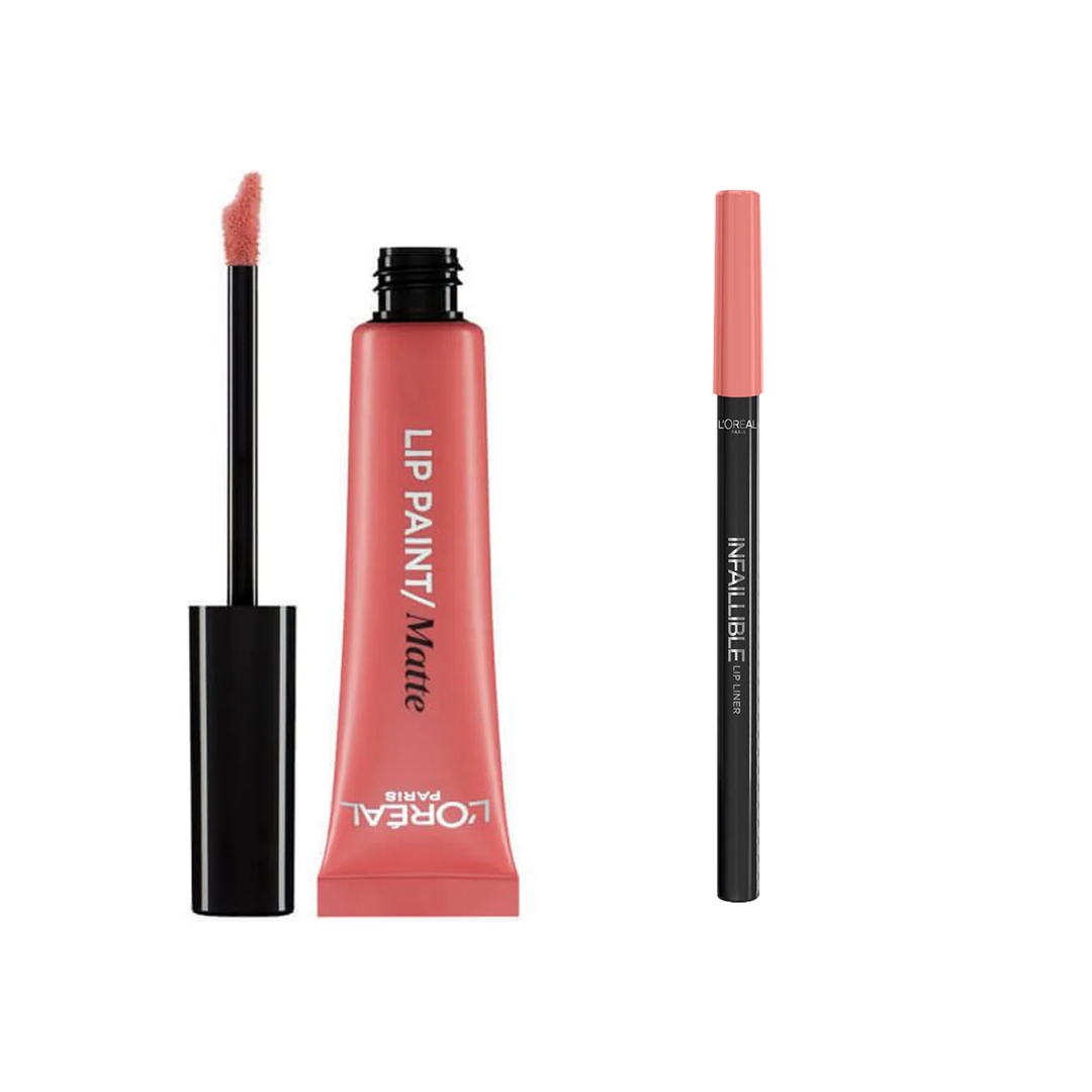 Loreal Lip Kit Matte Lipstick & Liner Hollywood Beige