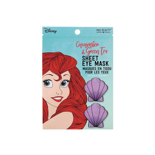 Mad Beauty Disney Ariel Cucumber & Green Tea Sheet Eye Mask