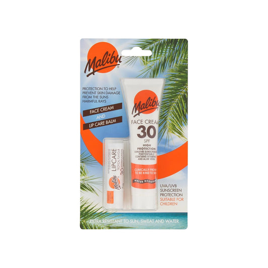 Malibu Face Cream SPF 50 40ml & Lip Balm SPF 30