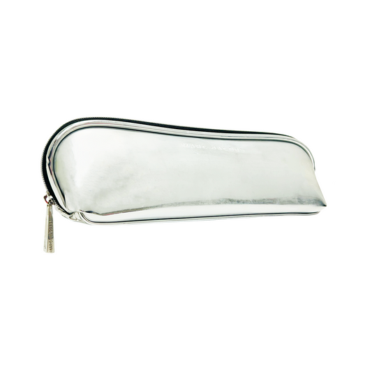 Marc Jacobs Silver Patent Cosmetic Bag