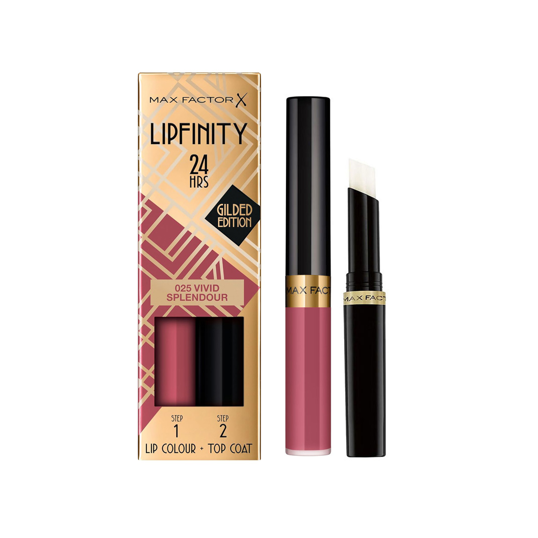 Max Factor Lipfinity Lip Gloss & Top Coat 025 Vivid Splendour