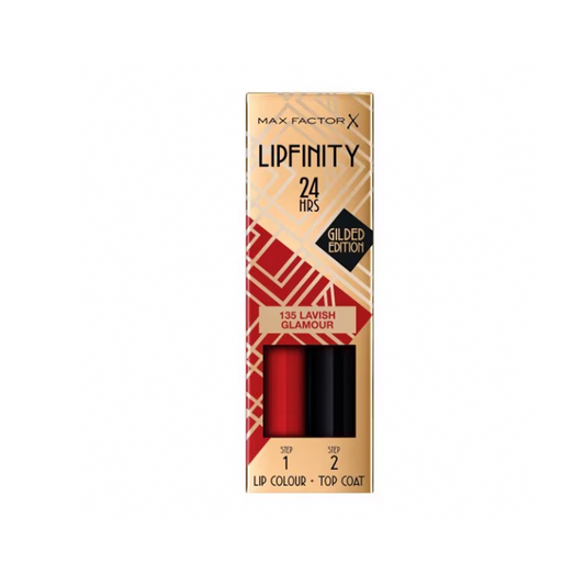 Max Factor Lipfinity Lip Gloss & Top Coat 135 Lavish Glamour