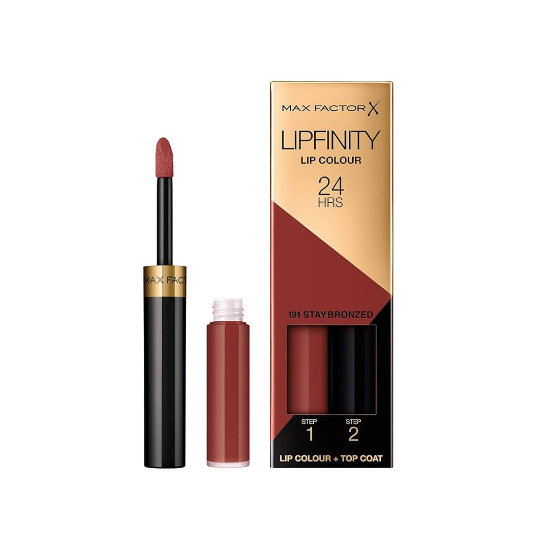 Max Factor Lipfinity 22 Forever Lolita - Langanhaltender Lippenstift, 2-teiliges Set, Bis Zu 24 Stunden Halt