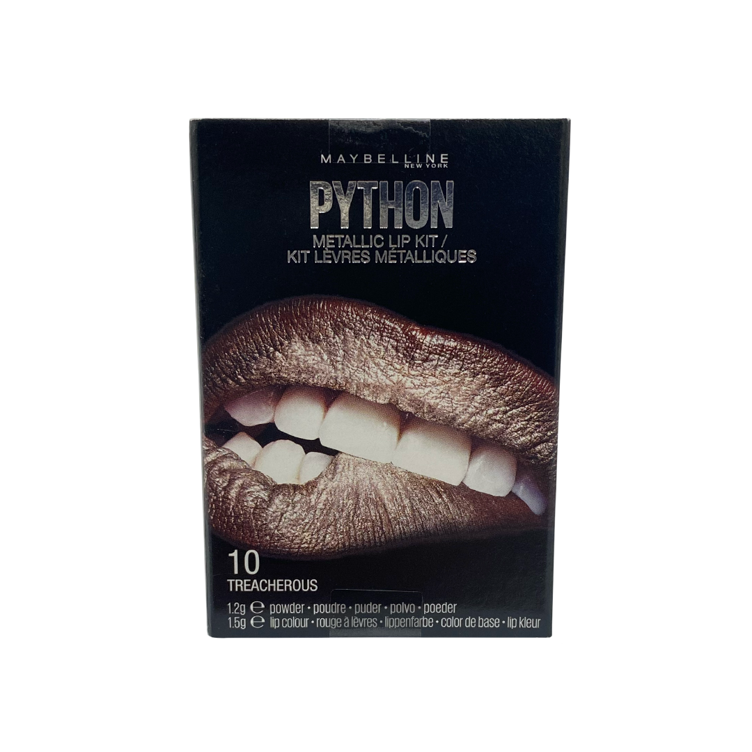 Maybelline Python Metallic Lip Kit Lipstick Treacherous 10 – Beauty Outlet