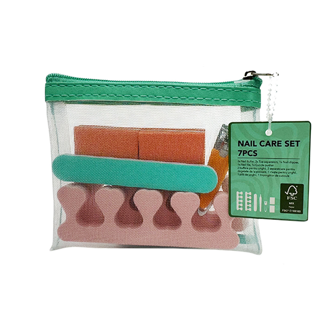 Nail Care Set 7 Piece Aqua