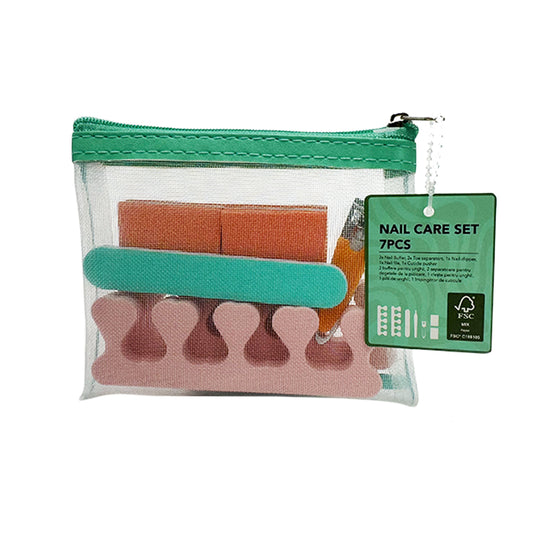 Nail Care Set 7 Piece Aqua
