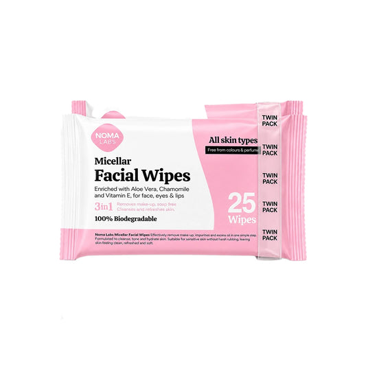 Noma Labs Twin Pack Micellar Facial Wipes x25 Wipes