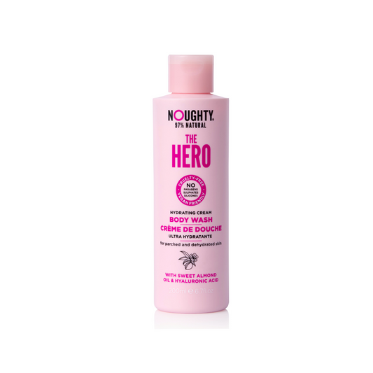 Noughty The Hero Hydrating Cream Body Wash W Sweet Almond Oil & Hyaluronic Acid 200ml
