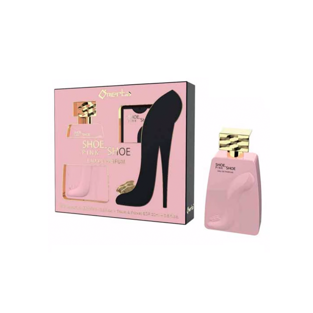 Omerta EDP 100ml Shoe Shoe Pink Set With Pocket Perfume OM-SP203