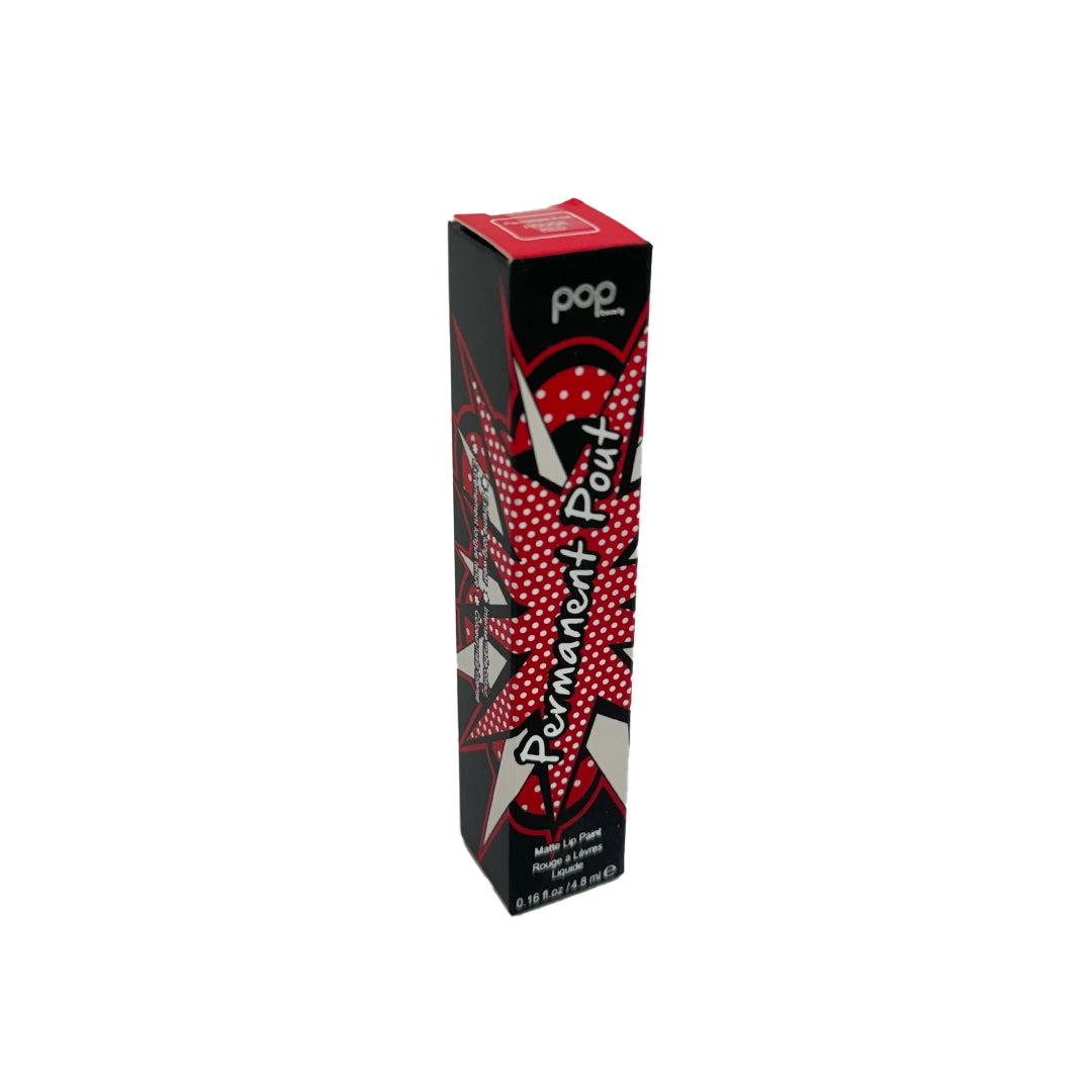 Pop Beauty Permanent Pout Matte Lip Paint Rouge Red