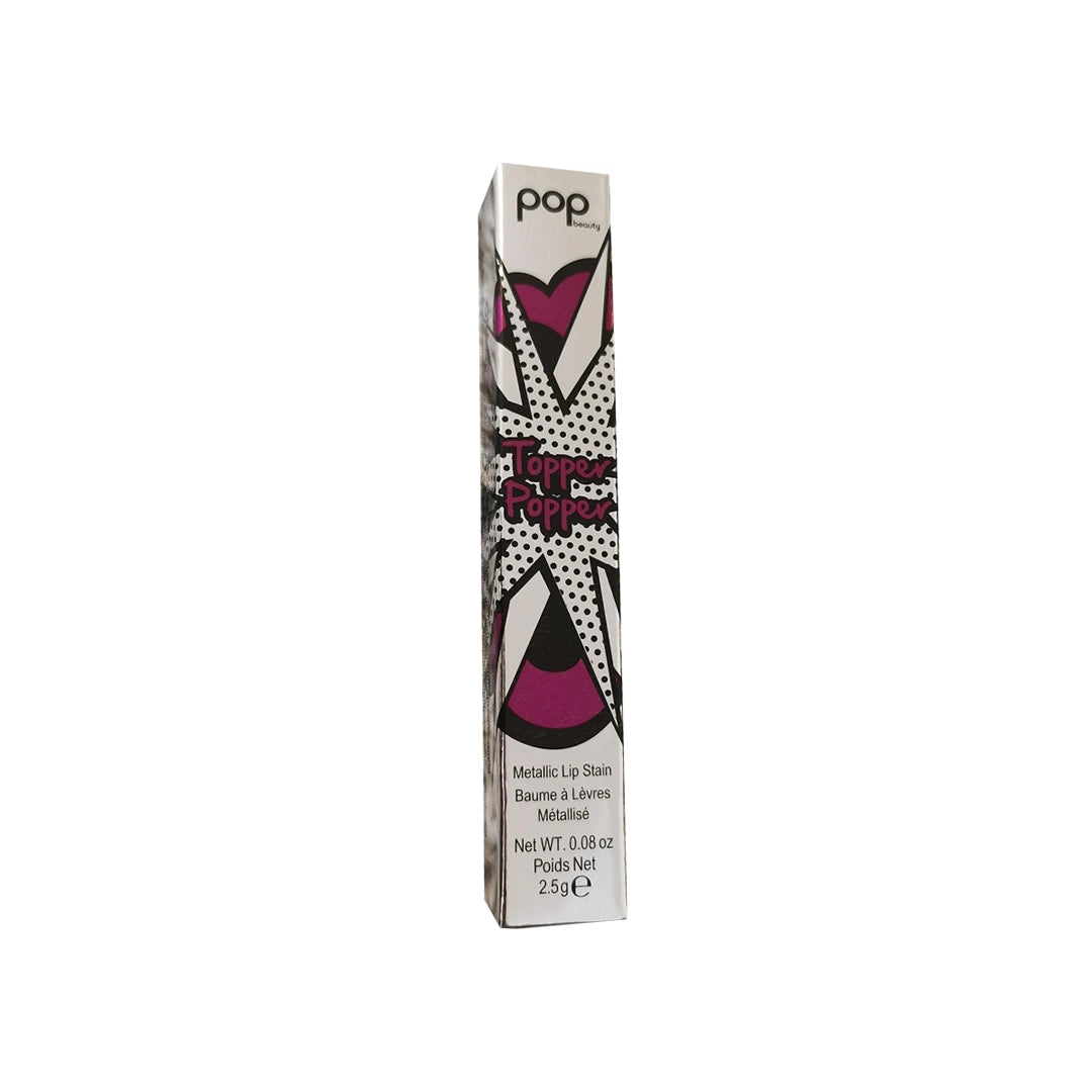 Pop Beauty Topper Popper Metallic Lip Stain Pink Popper