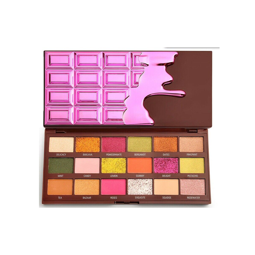 Revolution Chocolate Turkish Delight Eyeshadow Palette-Tester