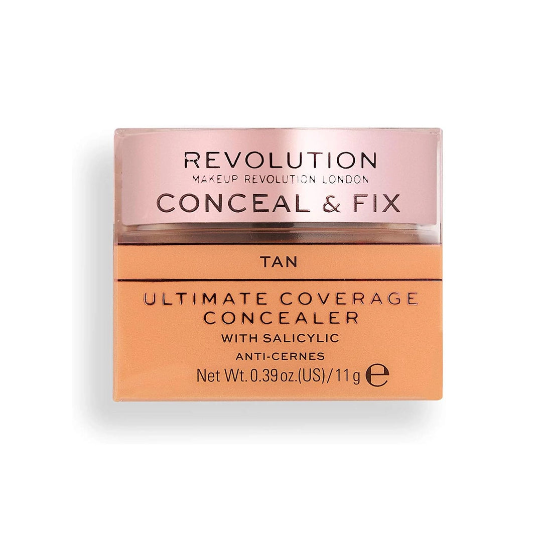 Revolution Conceal & Fix Ultimate Coverage Concealer Deep Tan