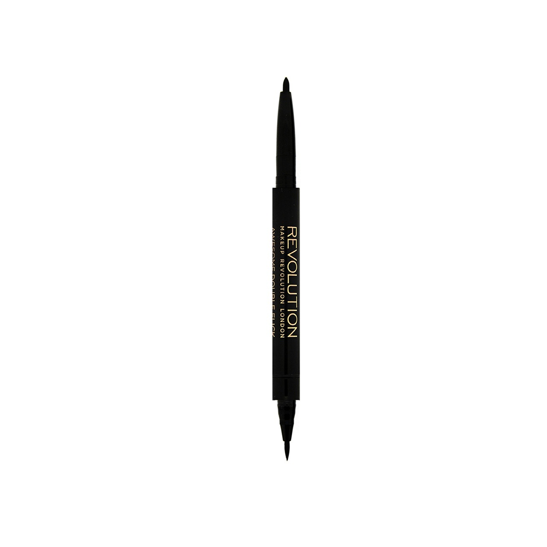 Revolution Dual Eyeliner Felt & Kohl Black