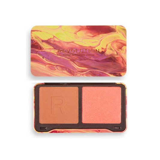 Revolution Dynamic Face Palette Peach Heat Mini