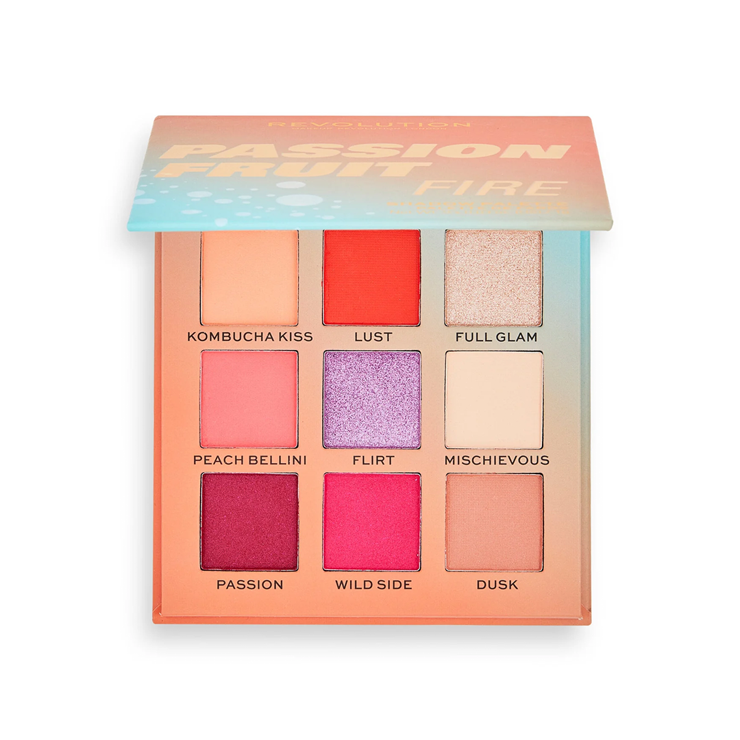 TESTER Revolution Eyeshadow Palette Passionfruit Fire