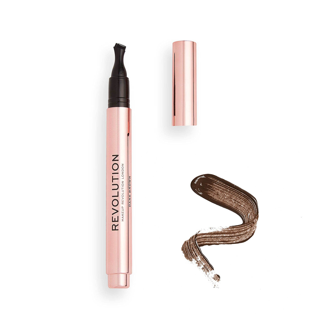 Revolution Fast Brow Pomade Pen Dark Brown