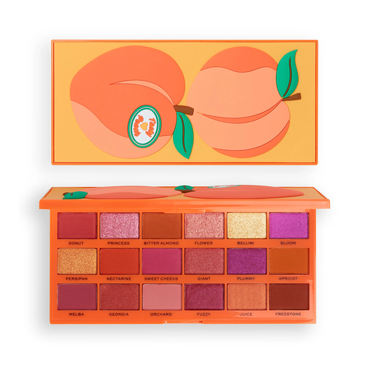TESTER Revolution I Heart Revolution Tasty Peach Eyeshadow Palette