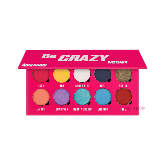 TESTER Revolution Makeup Obsession Eyeshadow Palette Be Crazy About