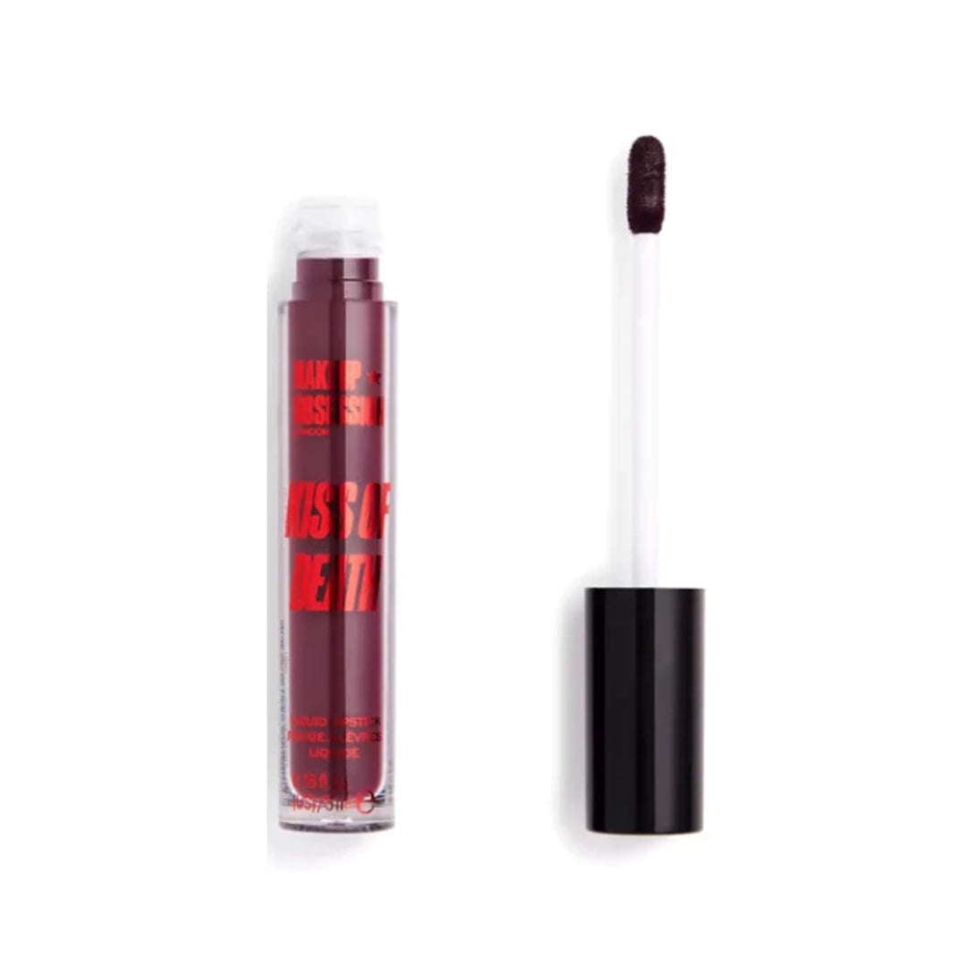 Tester Revolution Makeup Obsession Liquid Lipstick Kiss Of Death Werewolf