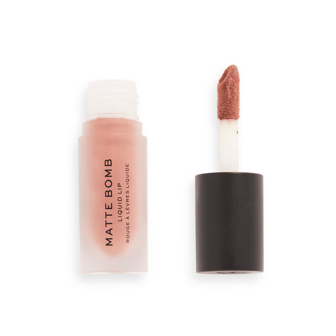 Revolution Matte Bomb Liquid Lipstick Delicate Brown
