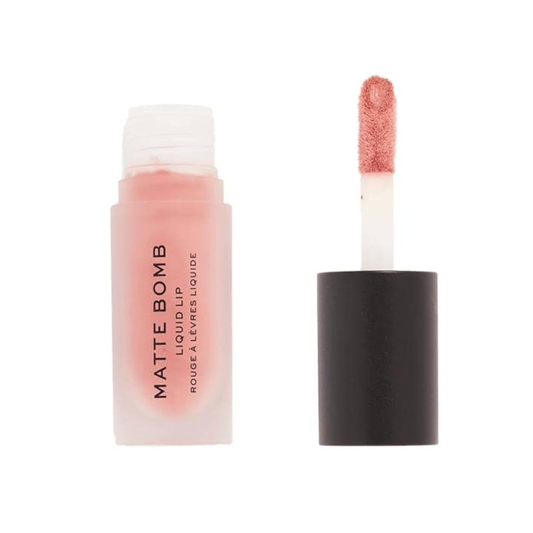 Tester Revolution Matte Bomb Liquid Lipstick Nude Magnet