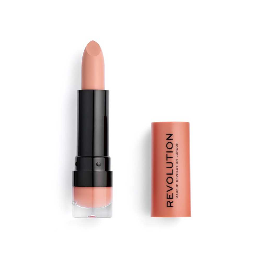Tester Revolution Matte Lipstick Piece Of Cake 101