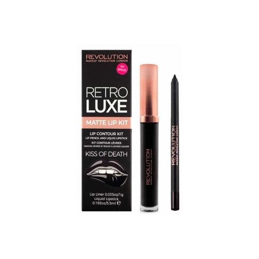Revolution Retro Luxe Matte Lip Kit Kiss Of Death